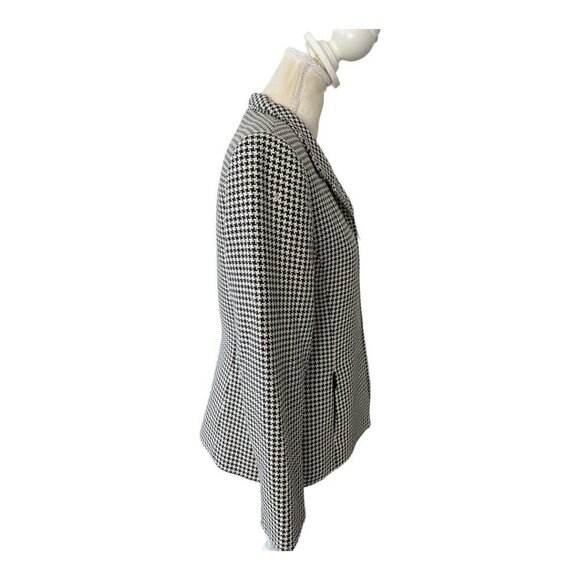 Tahari Houndstooth Blazer - Size 10P - Picture 6 of 10
